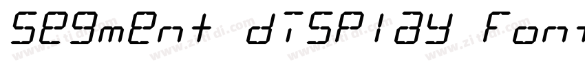 Segment display font字体转换